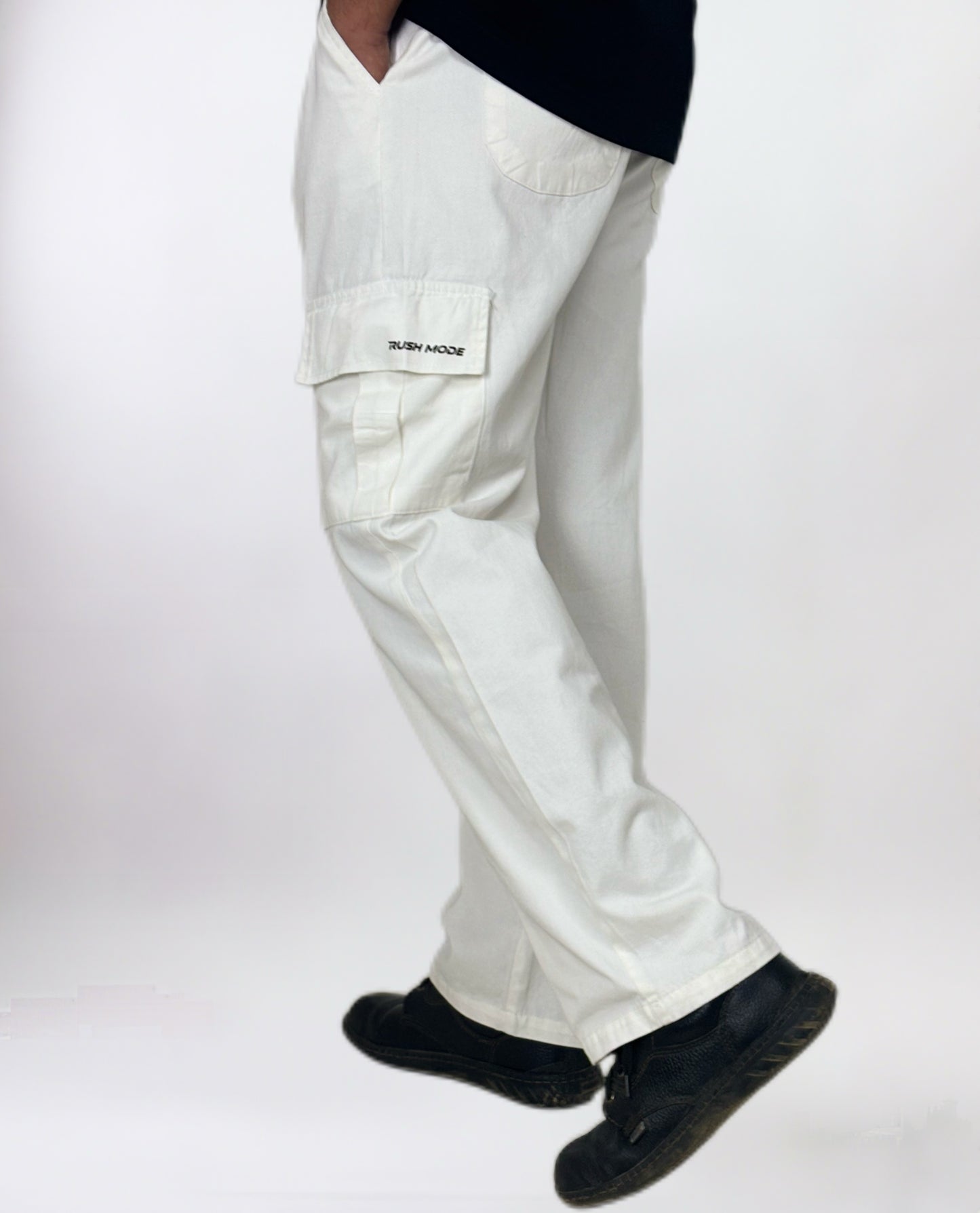 White- Twill Cargo Pant
