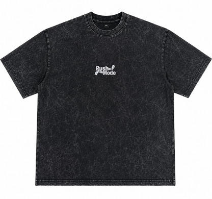“Reckless” Black Oversized Acid Wash T-Shirt