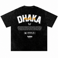“Made in Dhaka” Black Oversized Acid Wash T-shirt