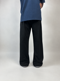 Curved Stripe Black Sweatpant