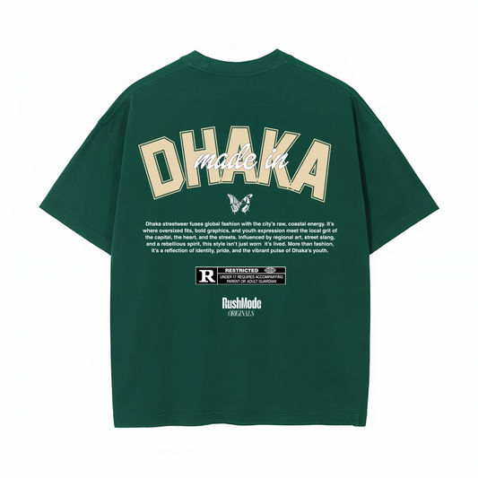 “Made in Dhaka” Green Oversized T-shirt